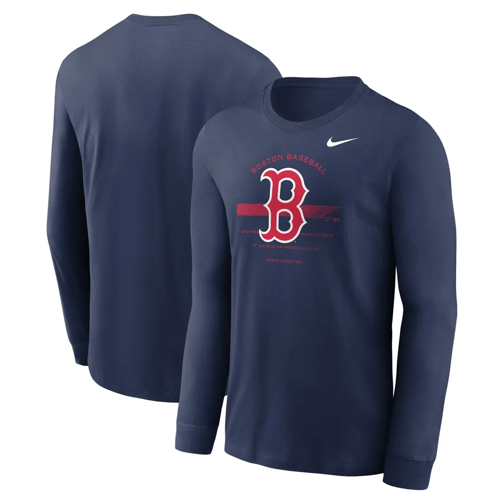 Lids Boston Red Sox Nike Over Arch Performance Long Sleeve T-Shirt