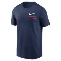 T-shirt à enfiler Nike pour homme, bleu marine, Boston Red Sox, sur l'épaule