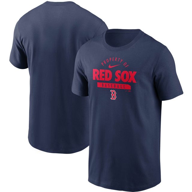 T-shirt Nike bleu marine Boston Red Sox Primetime Property Of Practice pour homme