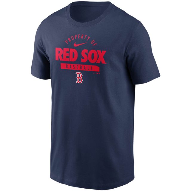 T-shirt Nike bleu marine Boston Red Sox Primetime Property Of Practice pour homme