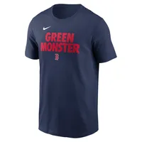 T-shirt Nike Boston Red Sox Rally Rule pour homme, bleu marine