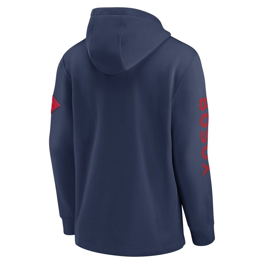 Men's Nike Navy Boston Red Sox Reflection - Pullover Hoodie