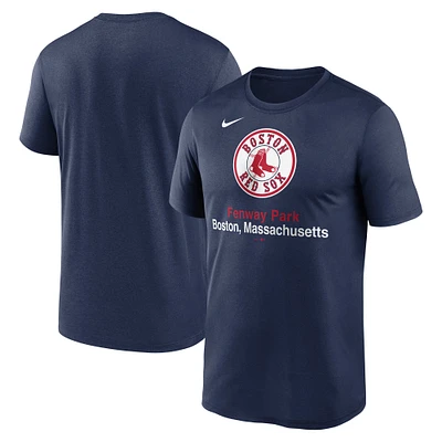 T-shirt Nike bleu marine Boston Red Sox Stadium Legend Performance pour homme