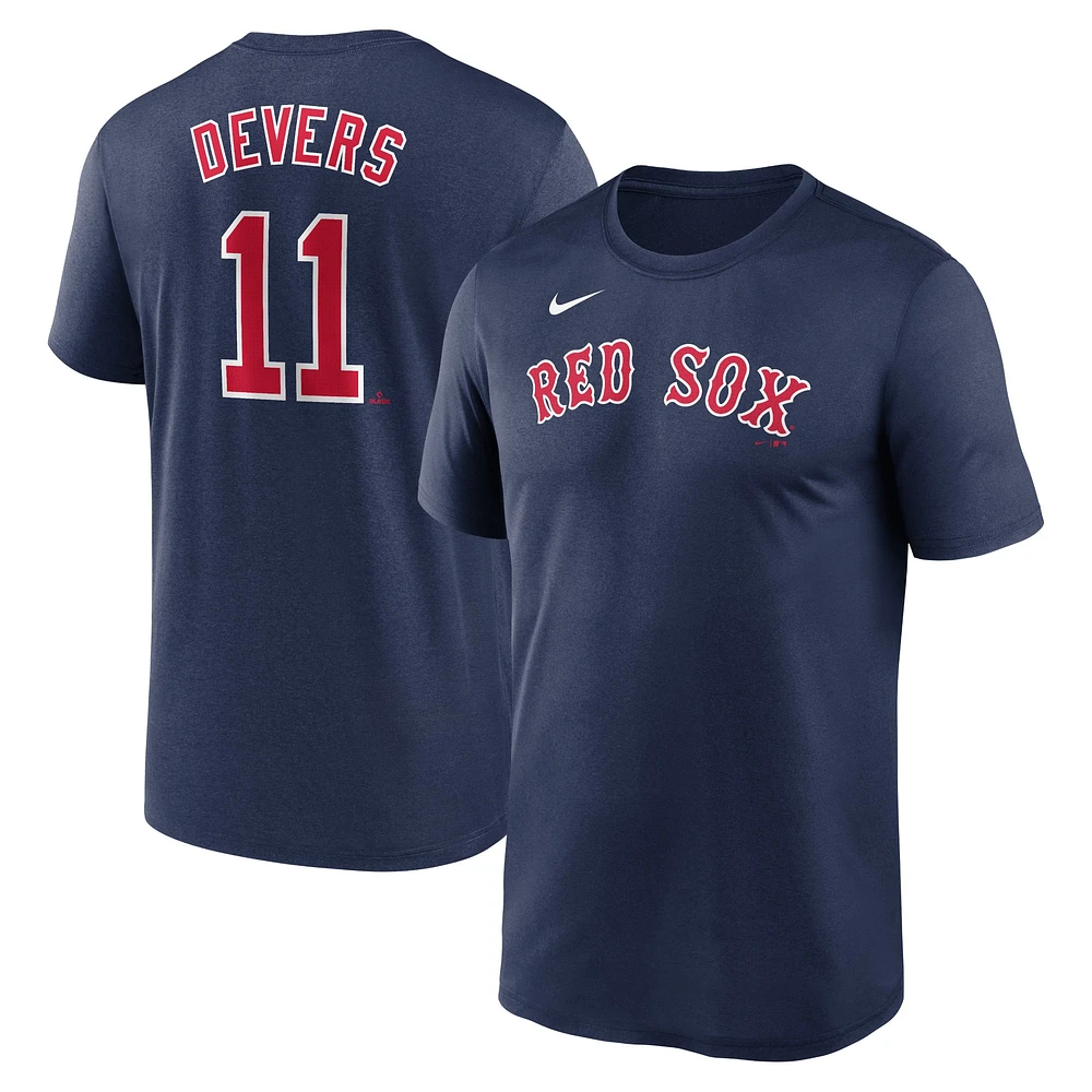 Men's Nike Rafael Devers Navy Boston Red Sox Legend Name & Number Performance T-Shirt
