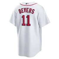 Maillot de joueur réplique officiel des Boston Red Sox 2021 Patriots' Day pour homme Nike Rafael Devers blanc