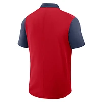 Polo Nike Performance rouge/bleu marine pour homme des Boston Red Sox Cooperstown Collection à blocs de couleurs Victory