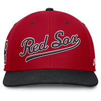 Casquette Nike Pro Performance Snapback rouge/bleu marine pour homme Boston Red Sox Cooperstown Collection