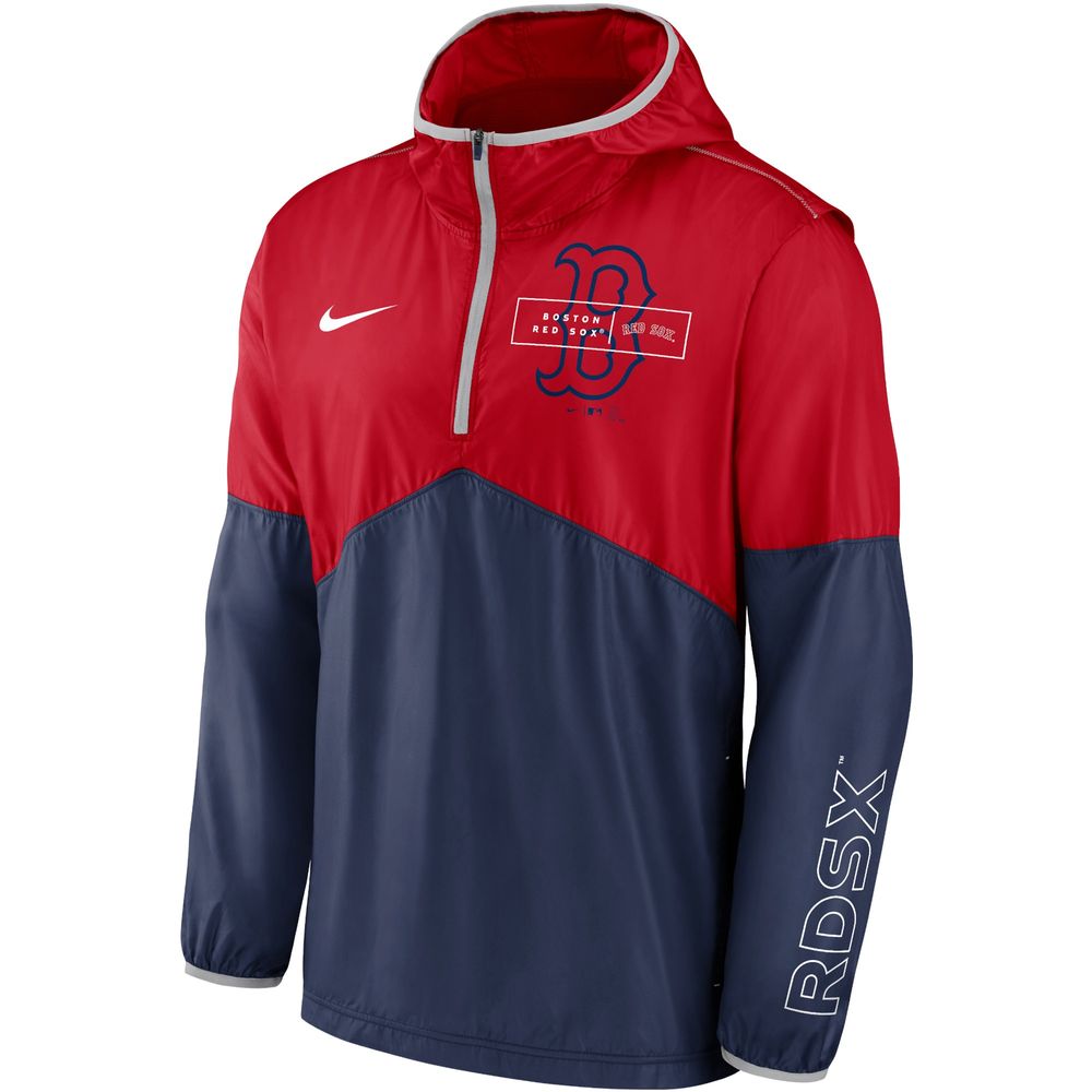 Nike Boston Red Sox Button Up Navy Jersey Hoodie