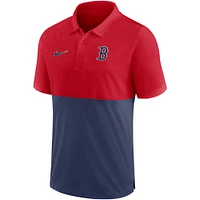 Men's Nike Red/Navy Boston Red Sox Team Baseline Performance - Polo