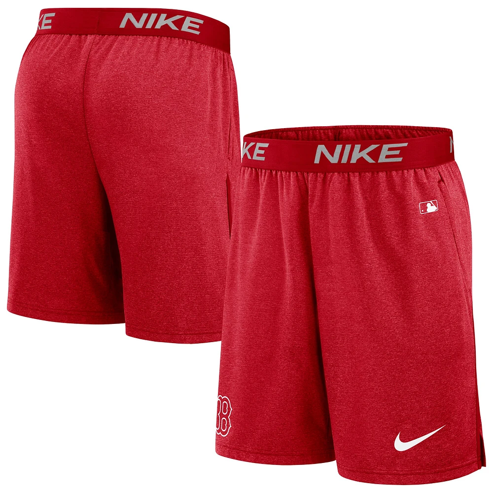 Men's Nike Red Boston Sox Authentic Collection Performance Knit Shorts