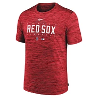 T-shirt d'entraînement Velocity Performance Nike Boston Red Sox Authentic Collection rouge pour homme