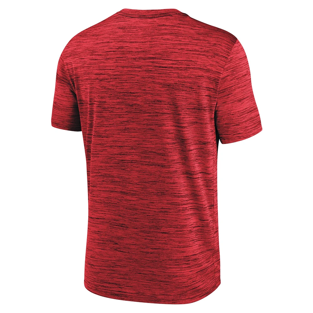 T-shirt d'entraînement Velocity Performance Nike Boston Red Sox Authentic Collection rouge pour homme