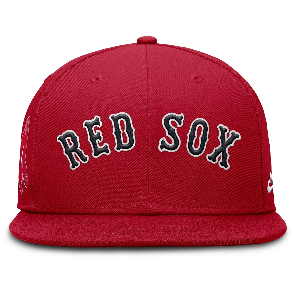 Casquette ajustée Nike Cooperstown True Performance pour homme des Red Sox de Boston rouge