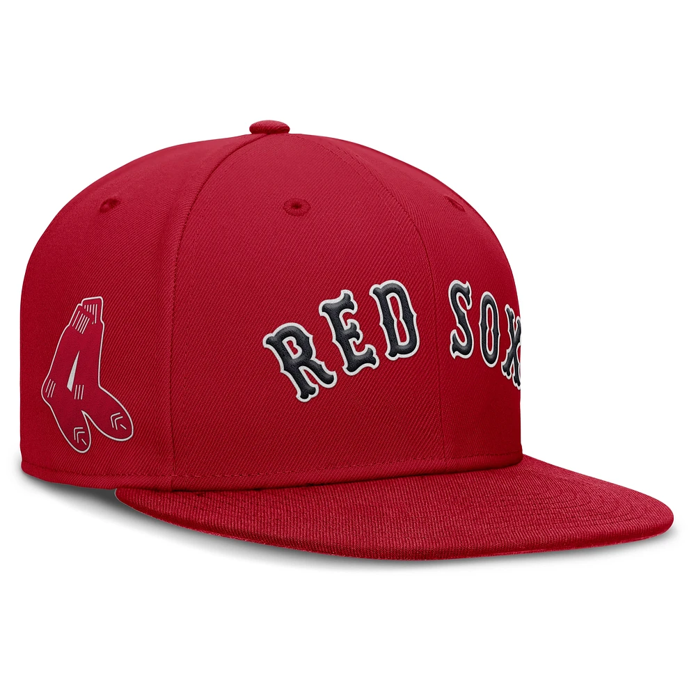 Casquette ajustée Nike Cooperstown True Performance pour homme des Red Sox de Boston rouge