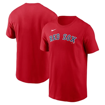 T-shirt Nike rouge Boston Red Sox Fuse Wordmark pour homme