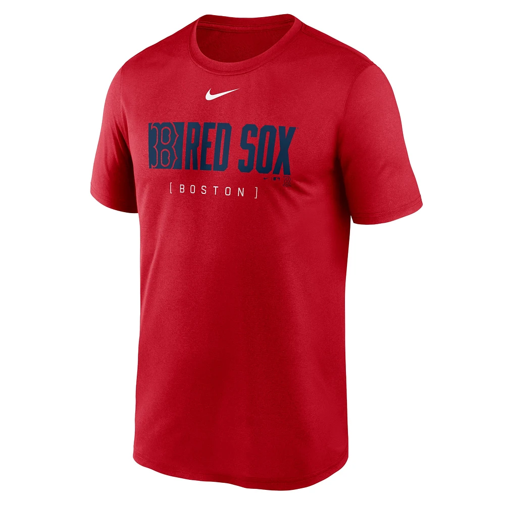 T-shirt Nike rouge Boston Red Sox Knockout Legend Performance pour homme