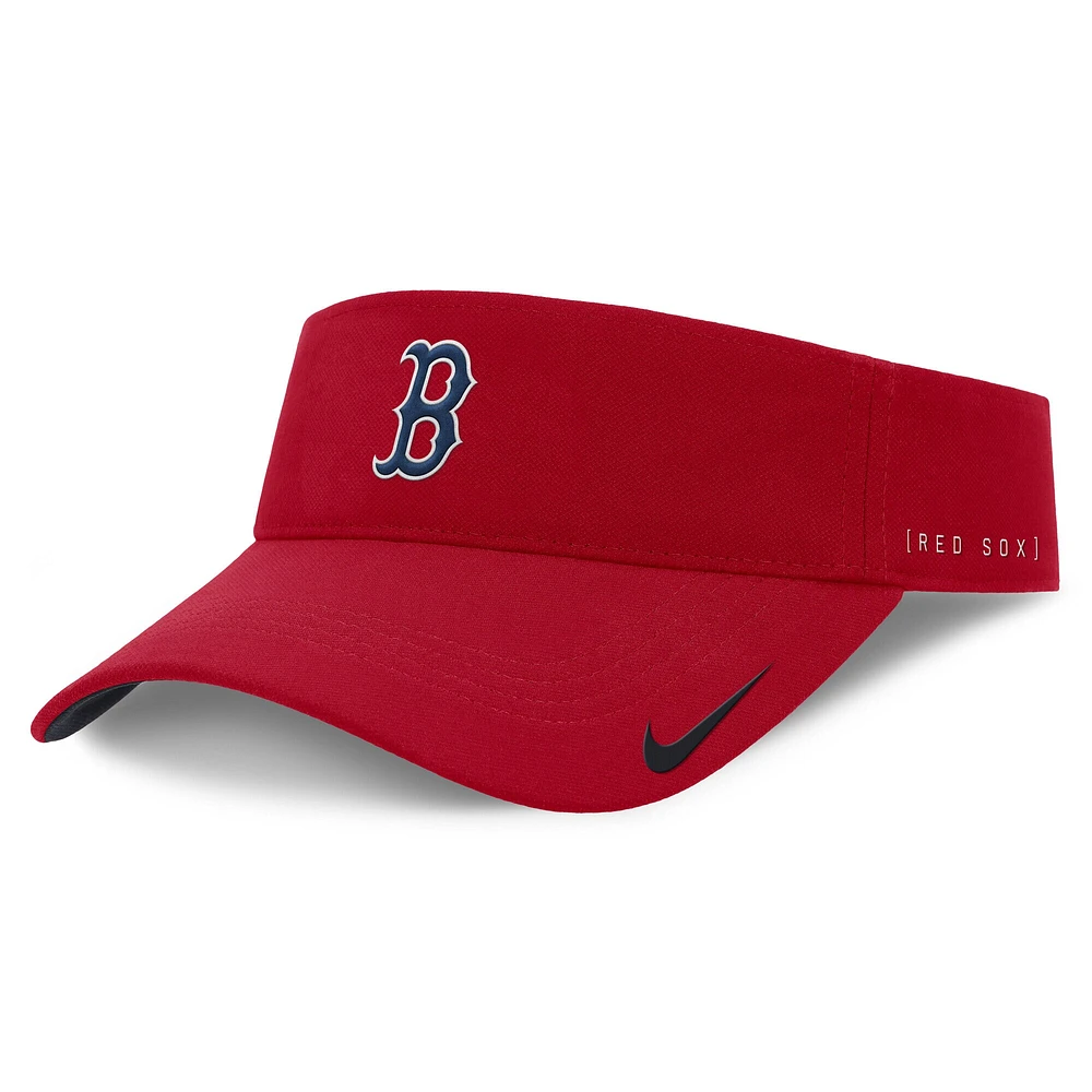 Men's Nike Red Boston Sox Primetime Bozz Ace Performance Adjustable Visor