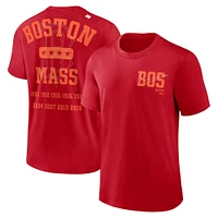 T-shirt Nike Boston Red Sox Statement Game Over rouge pour homme