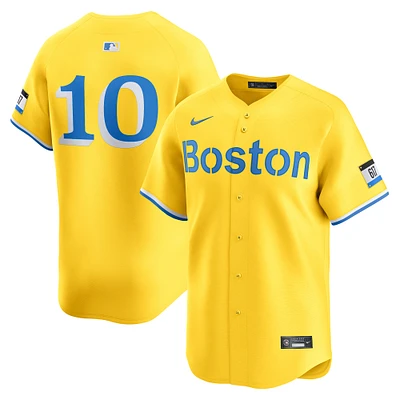 Maillot de joueur Nike Trevor Story Gold Boston Red Sox City Connect Limited pour homme