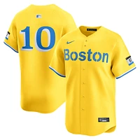 Maillot de joueur Nike Trevor Story Gold Boston Red Sox City Connect Limited pour homme