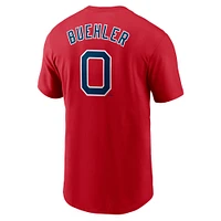 Men's Nike Walker Buehler Red Boston Sox Fuse Name & Number T-Shirt