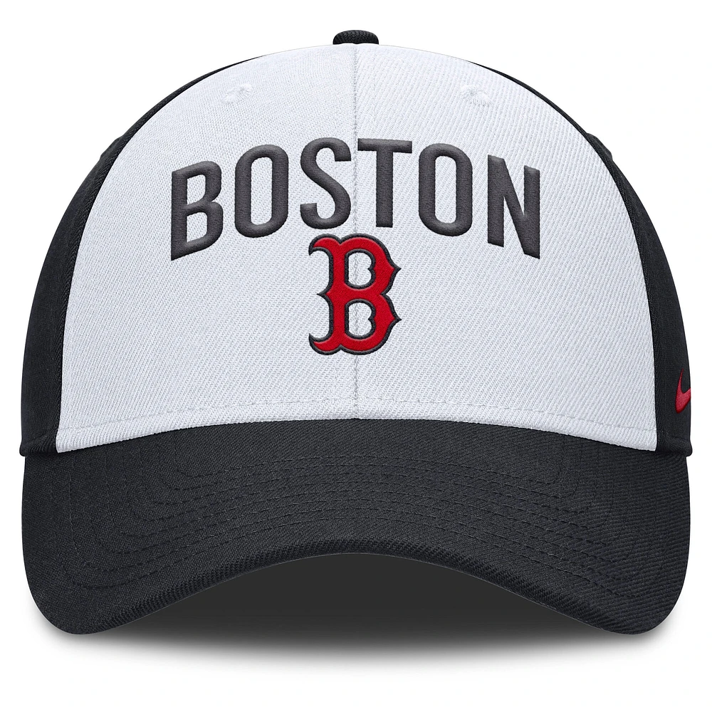 Men's Nike White/Navy Boston Red Sox Club Performance Adjustable Hat