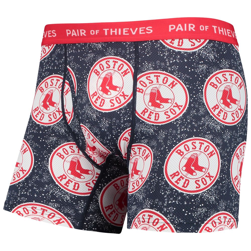 Men's Pair of Thieves Gray/Navy Boston Red Sox Super Fit 2-Pack Boxer Briefs Set