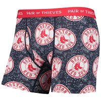Men's Pair of Thieves Gray/Navy Boston Red Sox Super Fit 2-Pack Boxer Briefs Set
