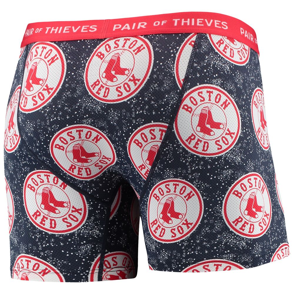 Men's Pair of Thieves Gray/Navy Boston Red Sox Super Fit 2-Pack Boxer Briefs Set