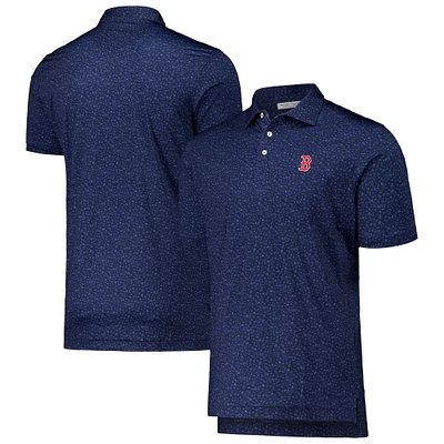 Men's Peter Millar Navy Boston Red Sox Batter Up Performance Jersey Polo