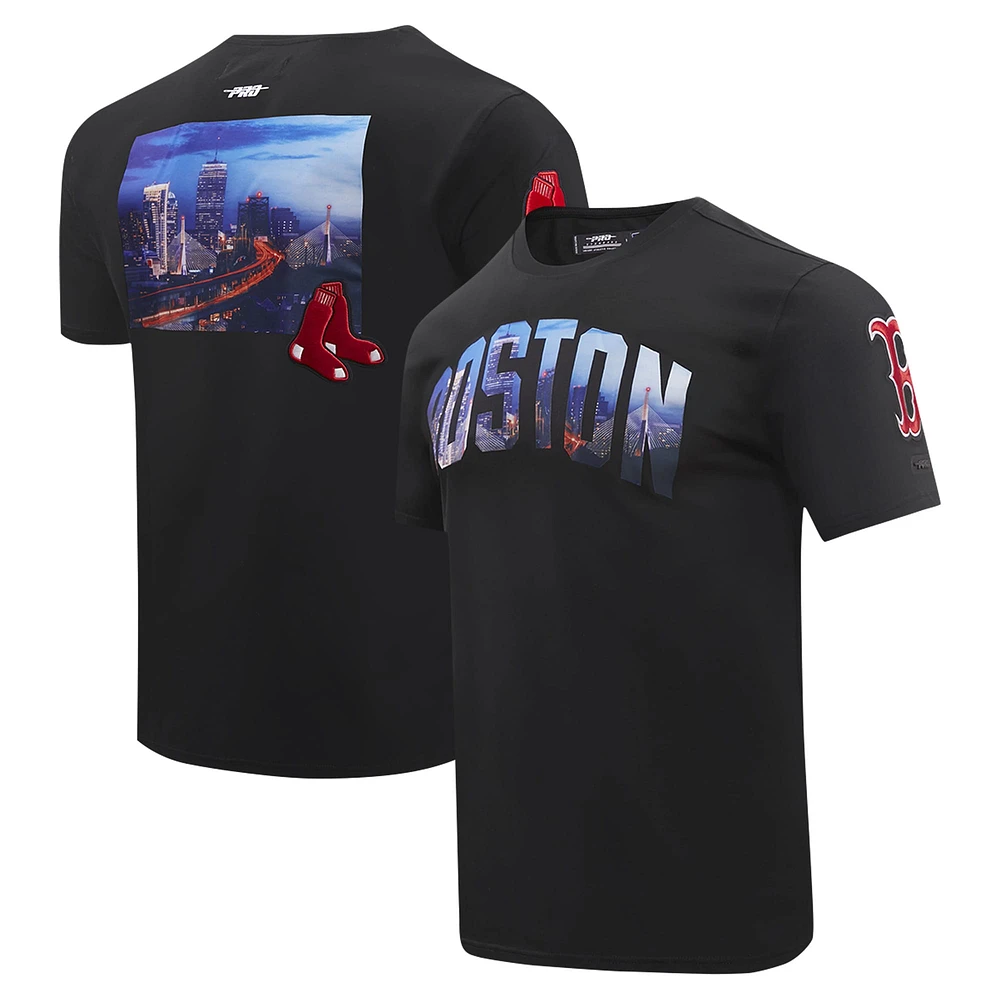 Men's Pro Standard Black Boston Red Sox Cityscape T-Shirt