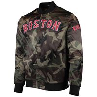 Men's Pro Standard Camo Boston Red Sox Satin Full-Snap Jacket