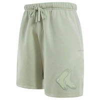 Men's Pro Standard Light Green Boston Red Sox Neutral Fleece Shorts