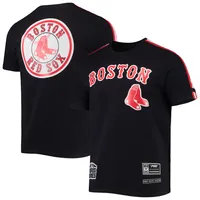 T-shirt à bandes Boston Red Sox Pro Standard bleu marine/rouge pour homme