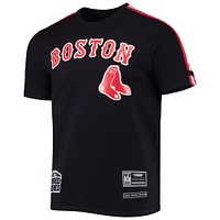 T-shirt à bandes Boston Red Sox Pro Standard bleu marine/rouge pour homme