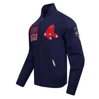 Men's Pro Standard Navy Boston Red Sox Area Code Twill Full-Zip Jacket