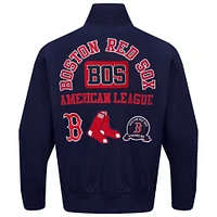 Men's Pro Standard Navy Boston Red Sox Area Code Twill Full-Zip Jacket