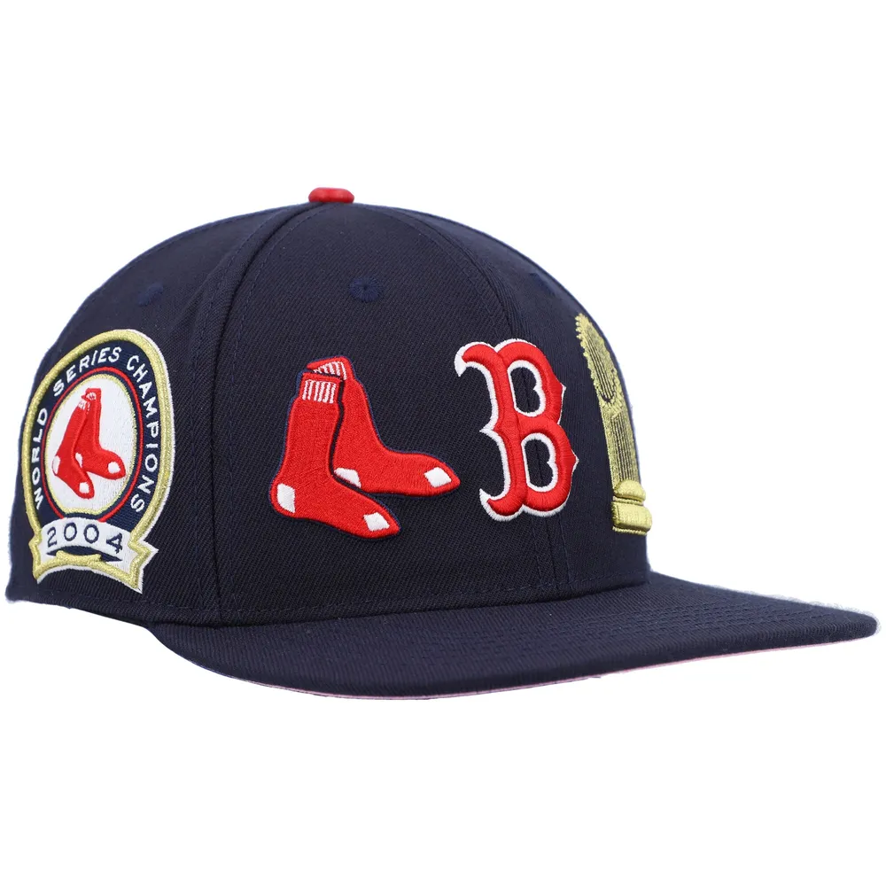 Lids Boston Red Sox Pro Standard Double City Pink Undervisor Snapback Hat -  Navy