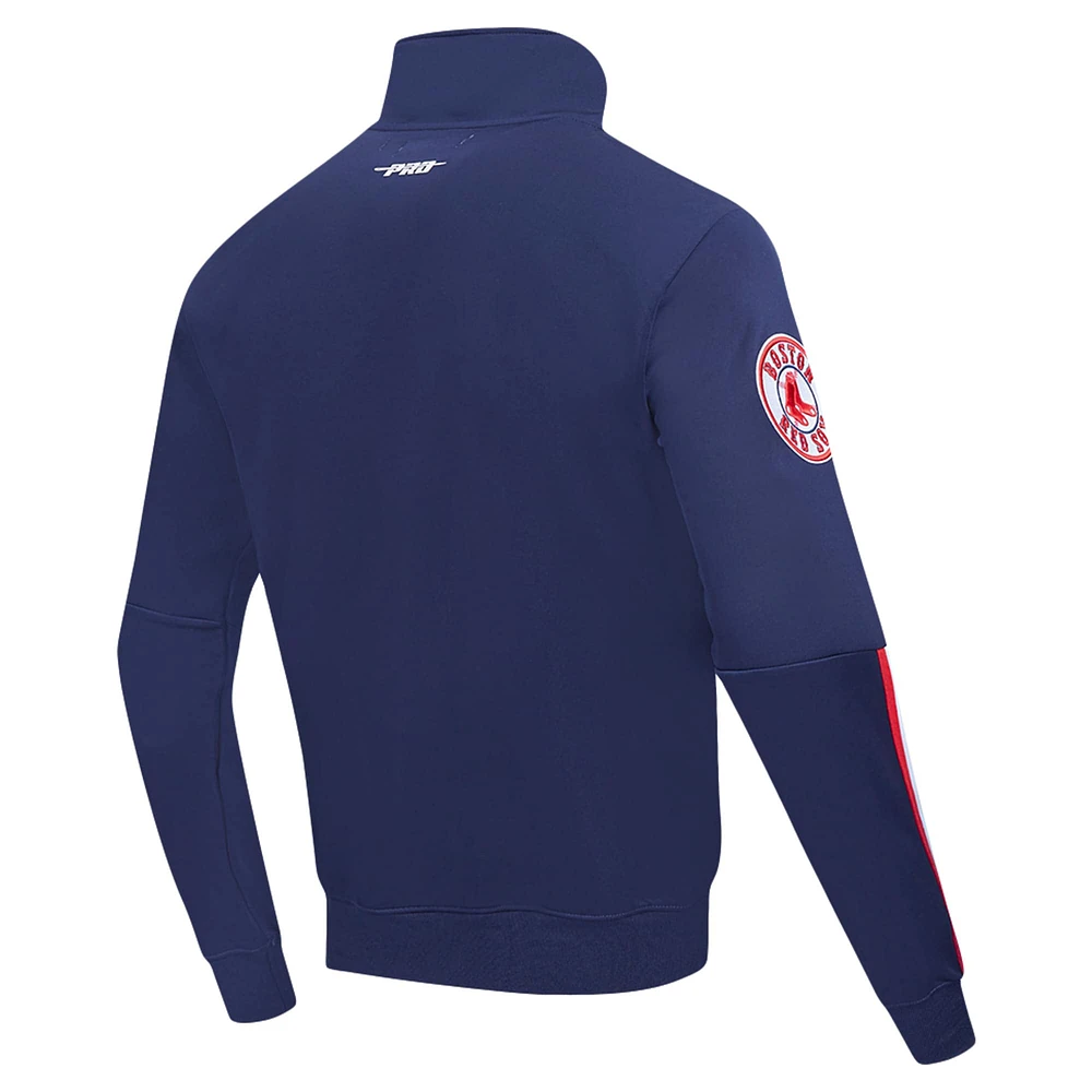 Men's Pro Standard Navy Boston Red Sox Fast Lane Full-Zip Track Jacket