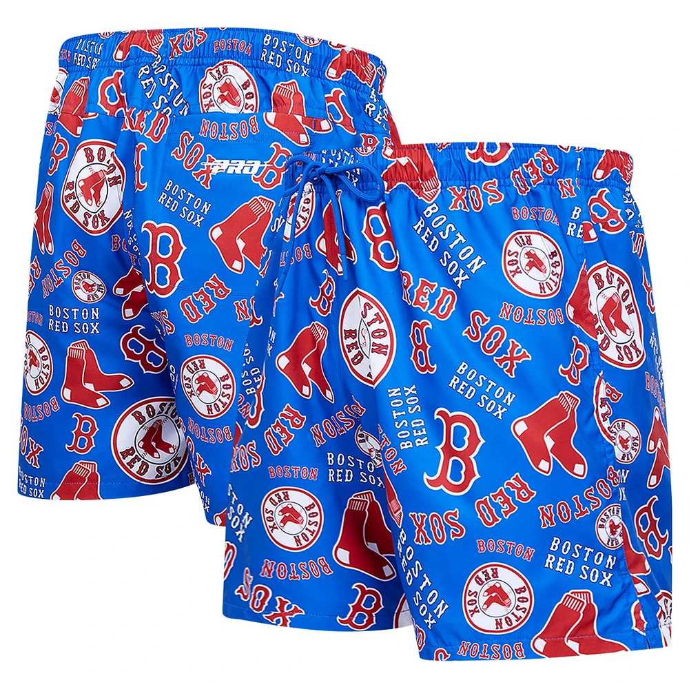 Short tissé avec logo Toss des Red Sox de Boston Pro Standard pour hommes, bleu marine