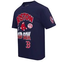 T-shirt à épaules tombantes Turn It Up Pro Standard bleu marine pour homme des Red Sox de Boston