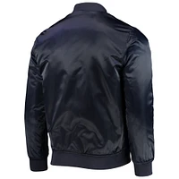 Men's Pro Standard Navy Boston Red Sox Wordmark Satin Full-Snap Jacket