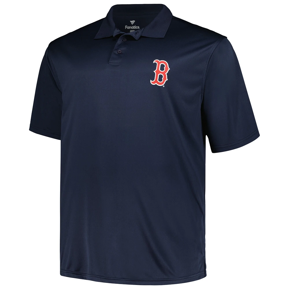 Men's Profile Navy/Red Boston Red Sox Big & Tall Two-Pack Solid Polo Set