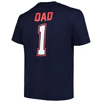 Men's Profile Navy Boston Red Sox Big & Tall #1 Dad T-Shirt