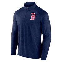 Haut raglan à quart de zip pour hommes Profile Navy Boston Red Sox Big & Tall