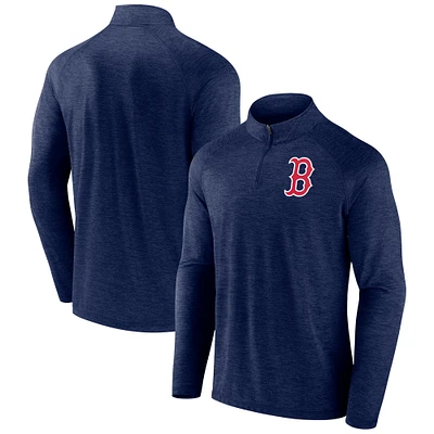 Haut raglan à quart de zip pour hommes Profile Navy Boston Red Sox Big & Tall