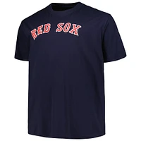 Profil pour homme Pedro Martinez Navy Boston Red Sox Big & Tall Cooperstown Collection Nom et numéro du joueur T-shirt