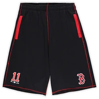 Short en maille double cousu pour homme Rafael Devers Red Boston Sox Big & Tall