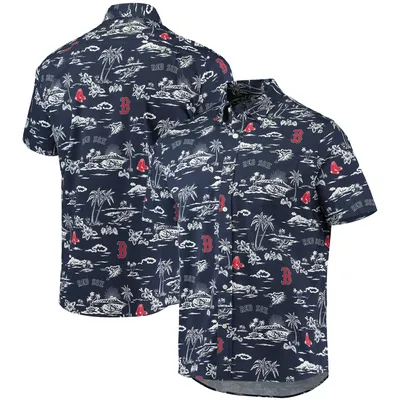 Boston Red Sox Reyn Spooner Kekai Performance Button-Up Shirt - Navy