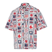 Men's Reyn Spooner White Boston Red Sox Americana Button-Up Shirt